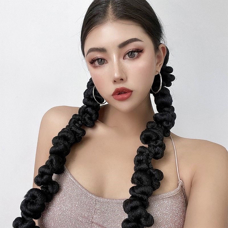 Bán Chạy!Tóc Giả Thắt Bím Đuôi Ngựa Phong Cách Âu Mỹ Cho Nữ