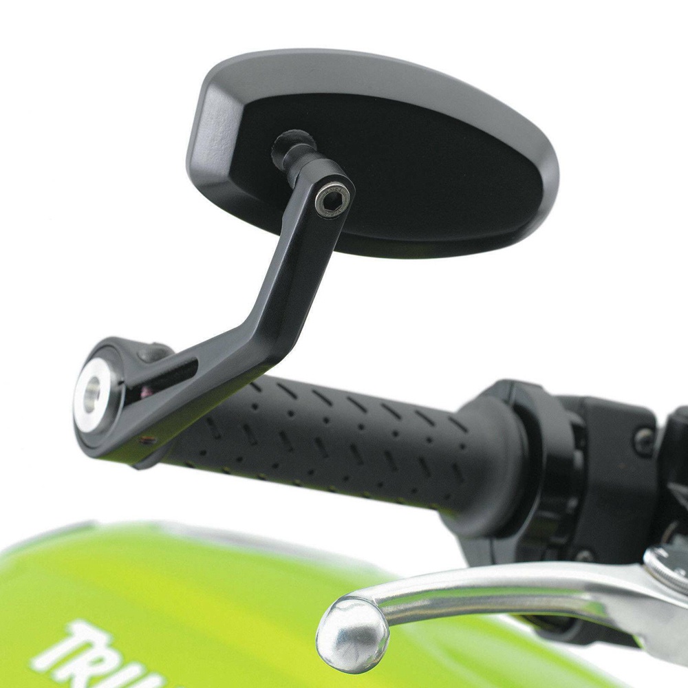 Cặp Gương Chiếu Hậu Hình Oval Bằng Hợp Kim 22mm Cho Xe Mô Tô