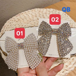 Kẹp Tóc Đính Dá - Ngọc Nơ To