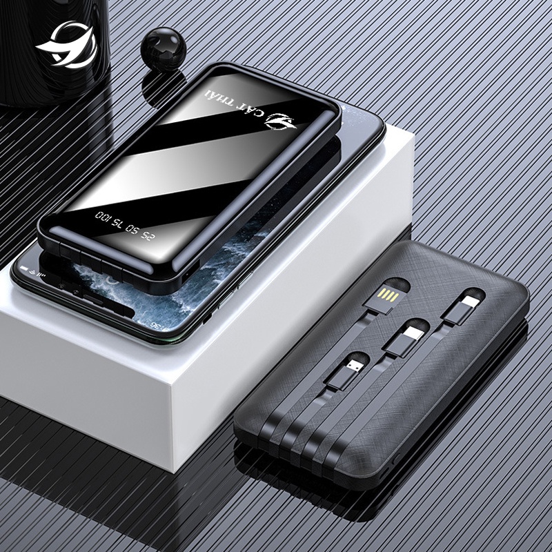 Sạc dự phòng,Pin sạc dự phòng Cát Thái YM-276S dung lượng 10000mAh siêu nhỏ gọn dễ dàng bỏ túi màn hình Full kính