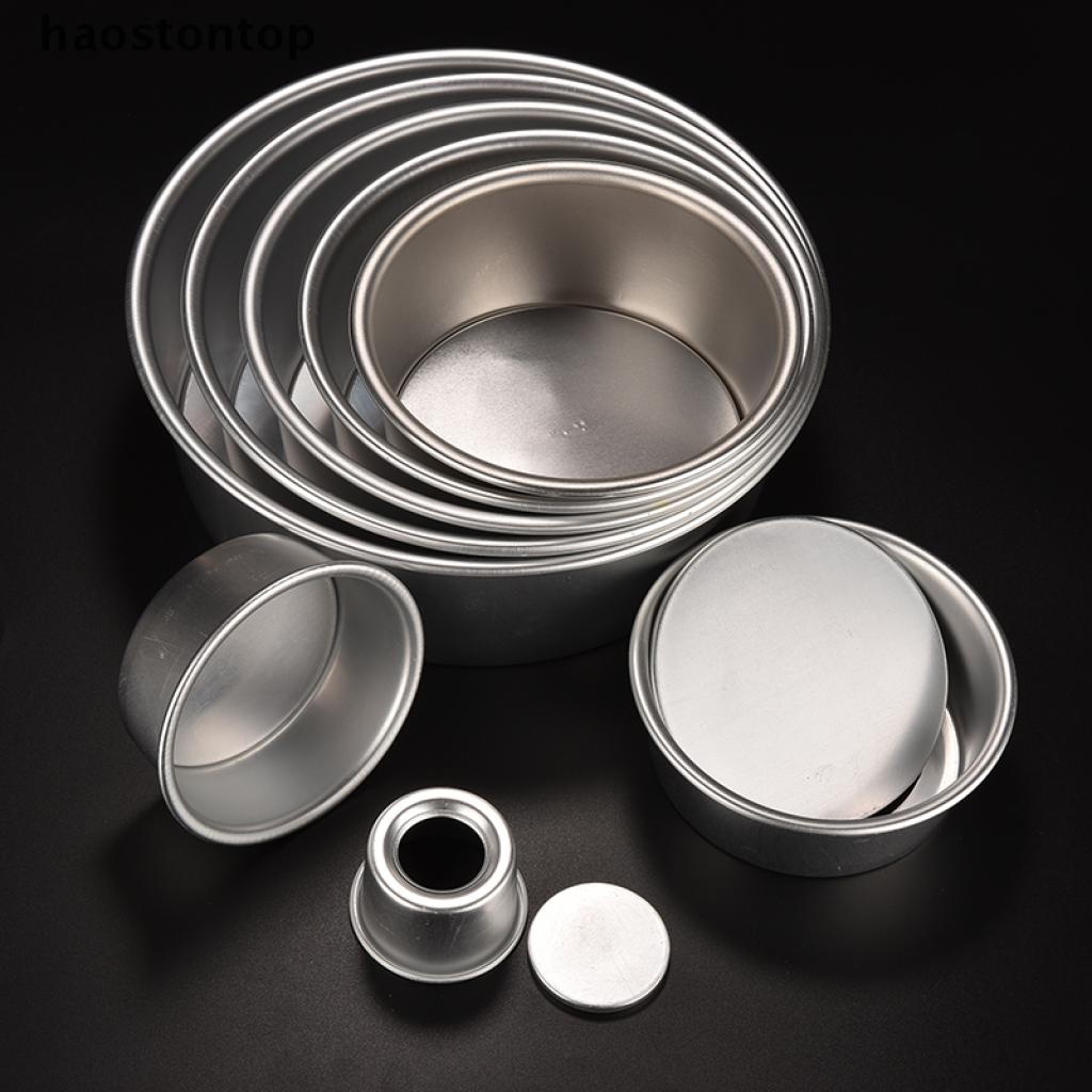 Khuôn Làm Bánh Hình Tròn Đế Hợp Kim Nhôm 8 Kích Cỡ Có Thể Tháo Rời