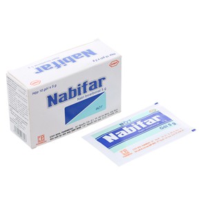 Muối vệ sinh phụ nữ Nabifar dược liệu Pharmedic hộp 10gói x 5g