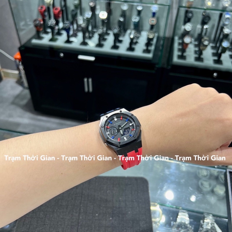 Đồng hồ nam casio G-Shock GA-2100-1A Custom Pepsi hàng real