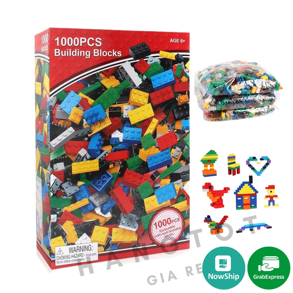 Bộ Xếp Hình Lego 1000 Chi Tiết Hộp Đỏ Cho Bé Sáng Tạo