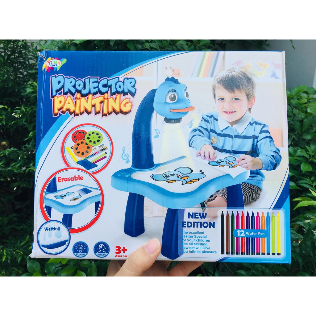 Đồ chơi bàn máy chiếu-Bàn Vẽ Có Đèn Chiếu Sáng Thông Minh Cho Bé