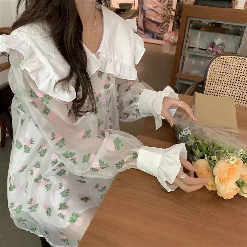 Đầm babydoll hoạ tiết hoa
