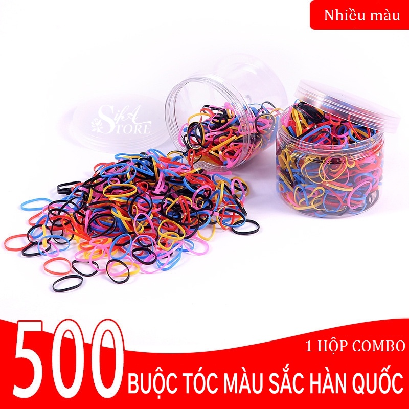 HỘP CHUN BUỘC TÓC 2000 CHIẾC CAO CẤP