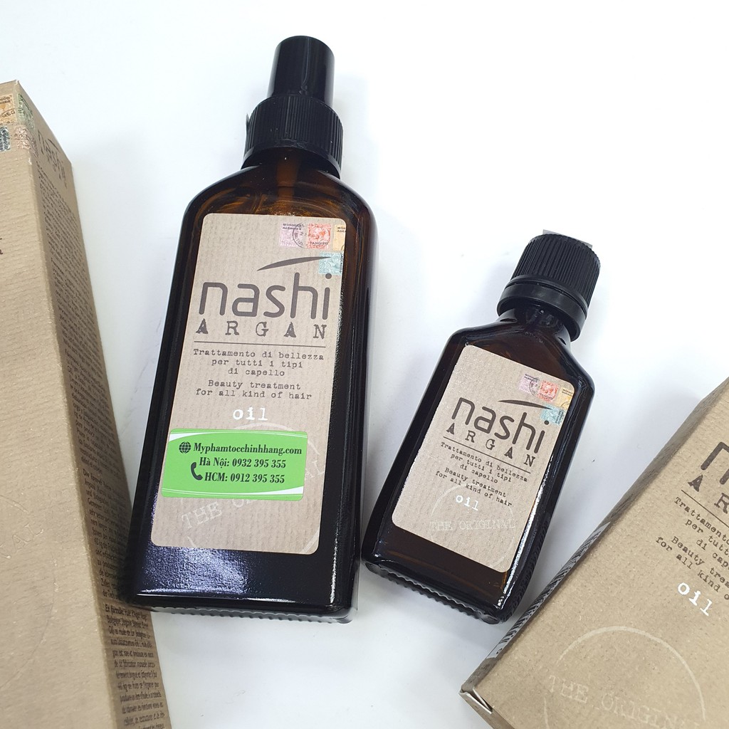 TINH DẦU DƯỠNG TÓC NASHI ARGAN 100ML bóng mượt, phục hồi tóc Lamyra