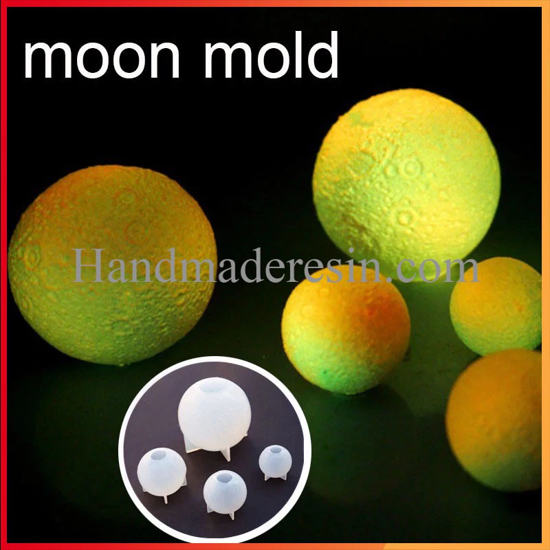 Khuôn Silicon Tạo Hình Cầu Mặt Trăng - Khuôn Coaster Nghệ Thuật