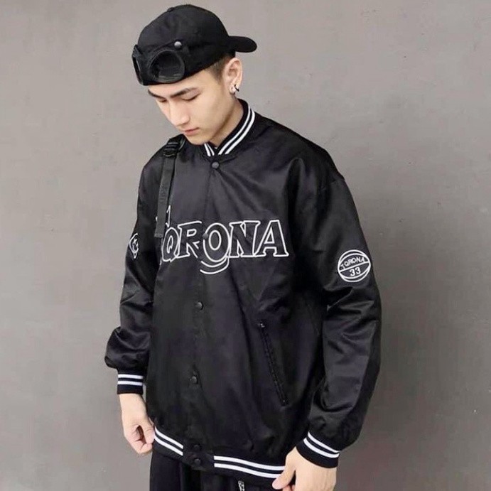 ÁO KHOÁC DÙ Bomber Nút (M1510 - TQRONA - Kèm Ảnh Thật) (Tino Shop)