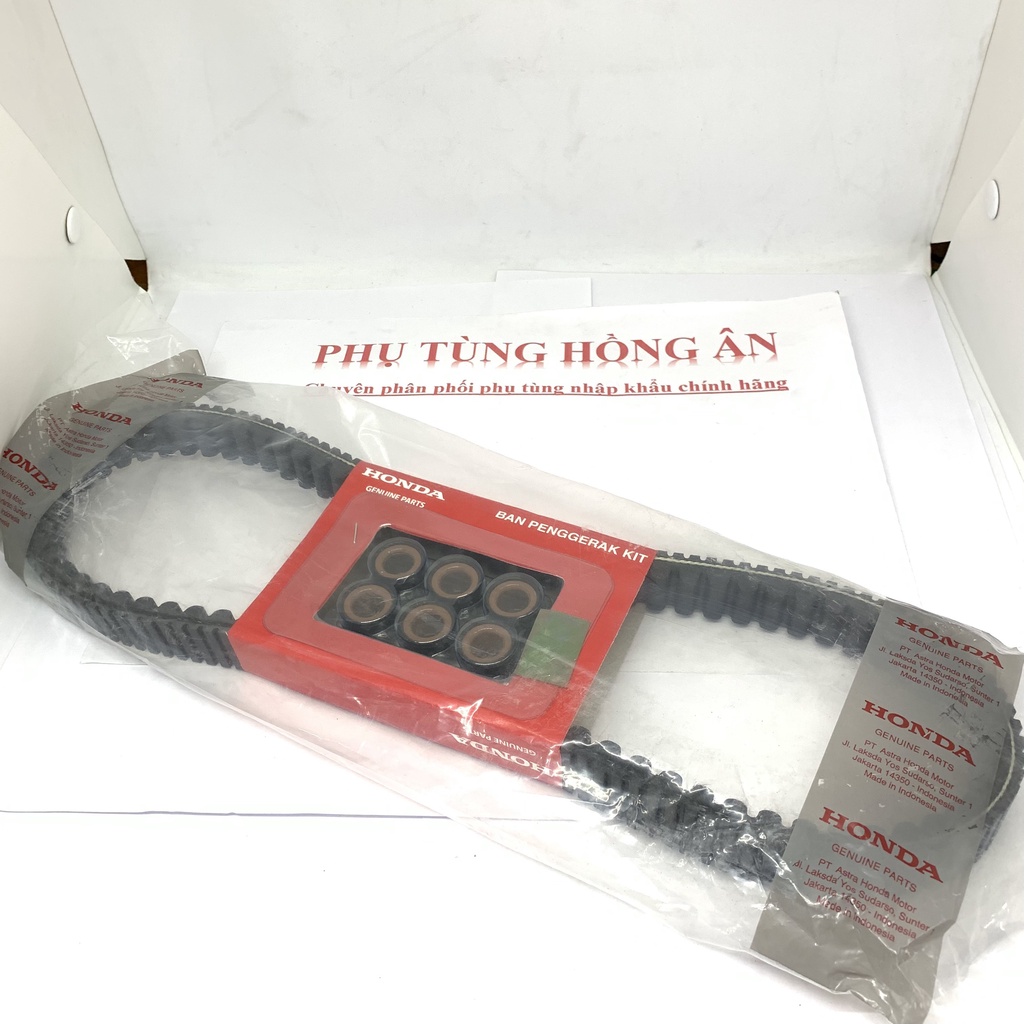Dây curoa Vario 125-150, Click 125i-150i  có bi nhập khẩu chính hãng Honda Indonesia - PT HỒNG ÂN