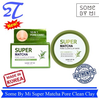 Mặt nạ đất sét se khít lỗ chân lông Some By Mi Super Matcha Pore Clean Clay Mask 100g