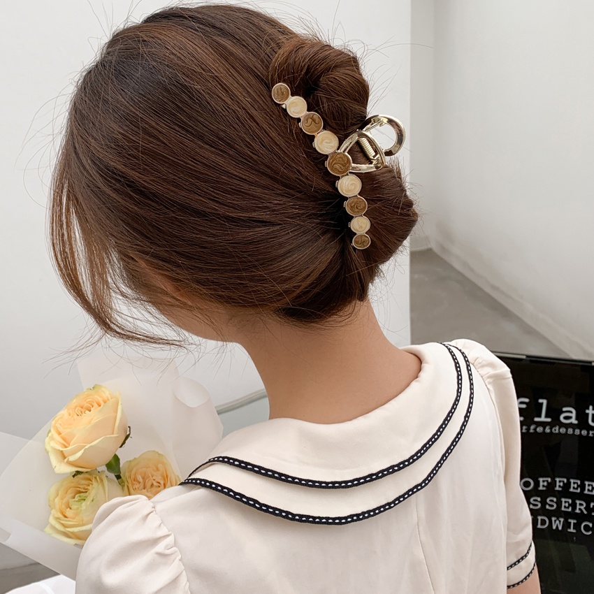 Kẹp tóc kim loại phong cách Hàn Quốc hot trend - Kẹp càng cua cỡ lớn A6038