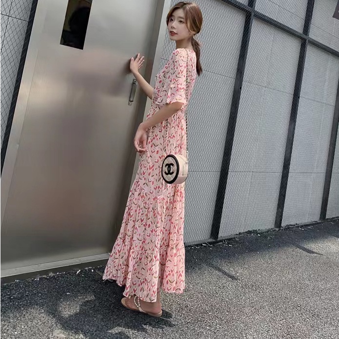 Phụ Nữ Phong Cách Hàn Quốc Mùa Hè Mới Váy Hoa Thời Trang