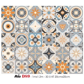 Decal dán bếp, decal dán tường giả gạch
