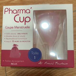 Cốc nguyệt san pharma Cup của pháp có đủ 2 size .