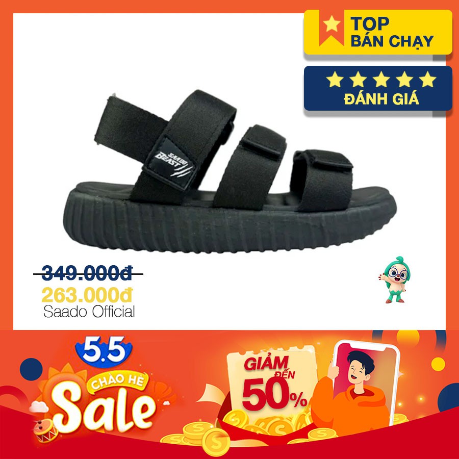 [CHÍNH HÃNG] SANDAL SAADO | BE03 | Giày Sandal Nam Nữ