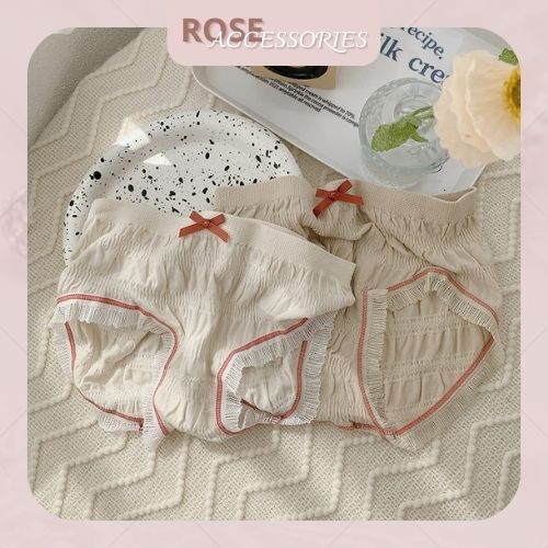 Quần lót nhún bèo viền ren dễ thương Rose Accessories QL15
