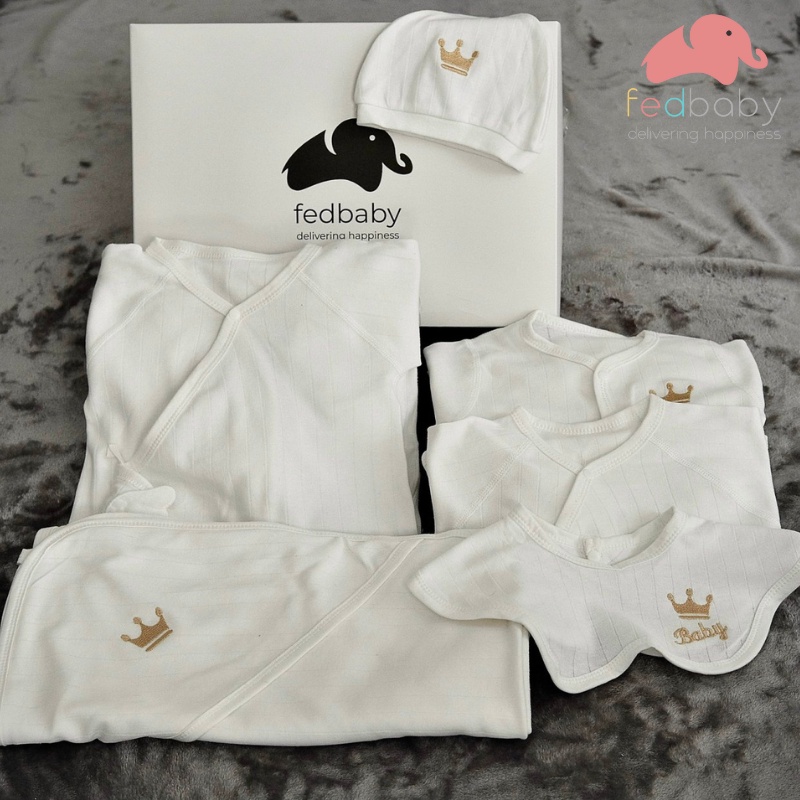 Set quà sơ sinh cho bé yêu FEDBABY 0 - 6 tháng tuổi, BỐN MÙA, 100% cotton