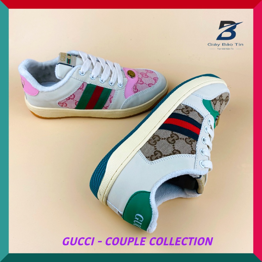 Giày Nam Nữ Gucci Sơn Tùng lót lông mềm mại 2 màu Giay Unisex thời trang dễ phối đồ full bill+box