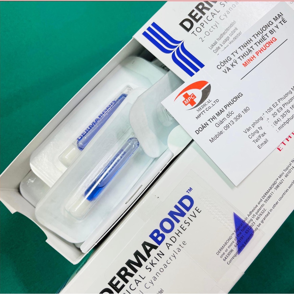 Keo dán da tại chỗ Dermabond dùng trong thẩm mỹ