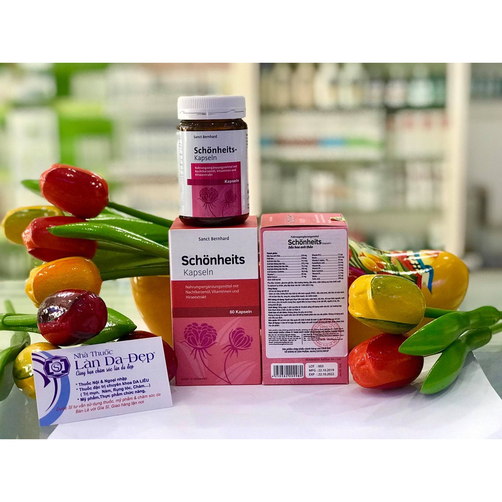 (HÀNG CHÍNH HÃNG Làn Da Đẹp) - SCHONHEITS KAPSELN - Dầu hoa anh thảo | BigBuy360 - bigbuy360.vn
