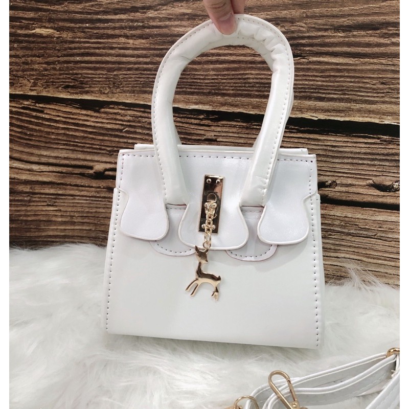 Túi xách nữ QT Store 🌼 Túi màu trắng dễ thương mã 050
