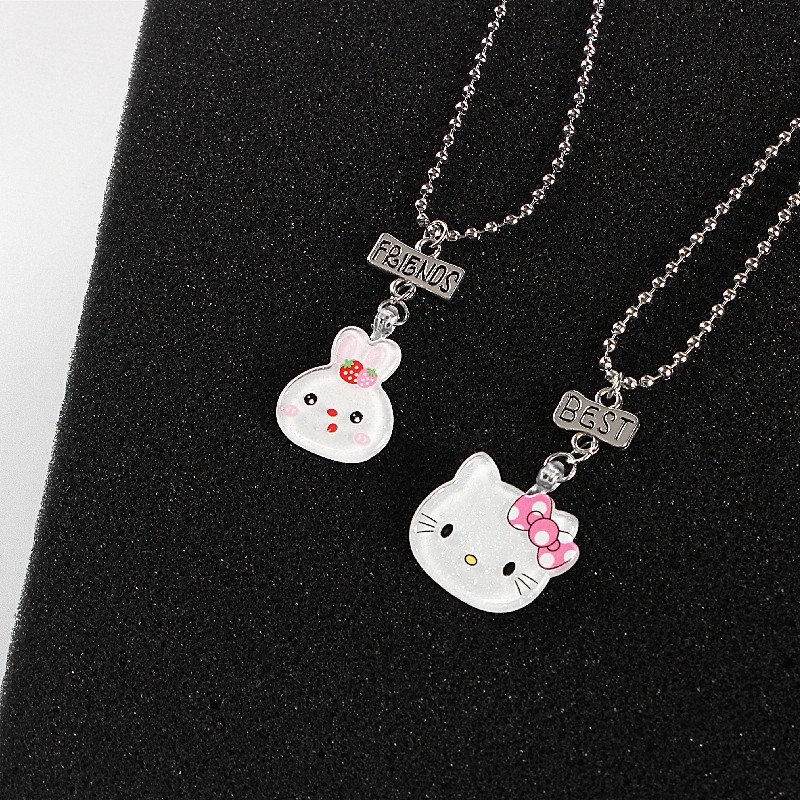 Dây Chuyền Mặt Mèo Hello kitty Dễ Thương