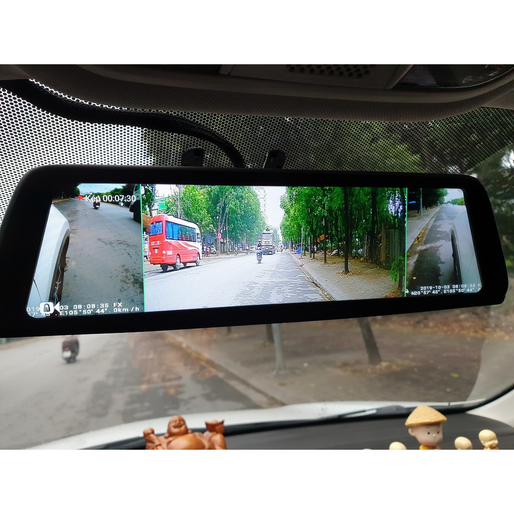 Camera hành trình 360 độ ô tô. Thương hiệu cao cấp Whexune - K950 (tích hợp 4 camera, Android Wifi GPS)