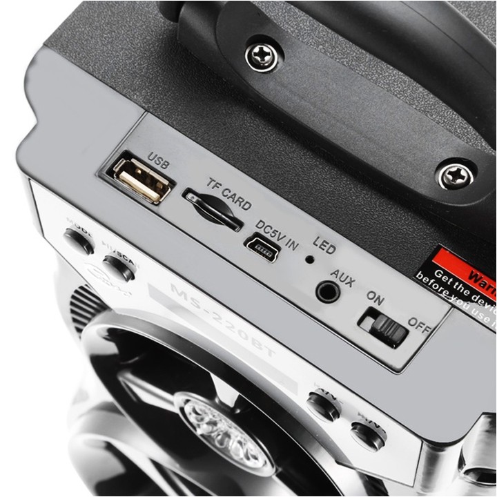 Loa gỗ Bluetooth xách tay MS-220BT