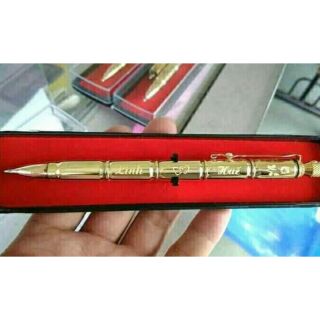 Bút bi vỏ đạn k54 5 đốt khắc Laser