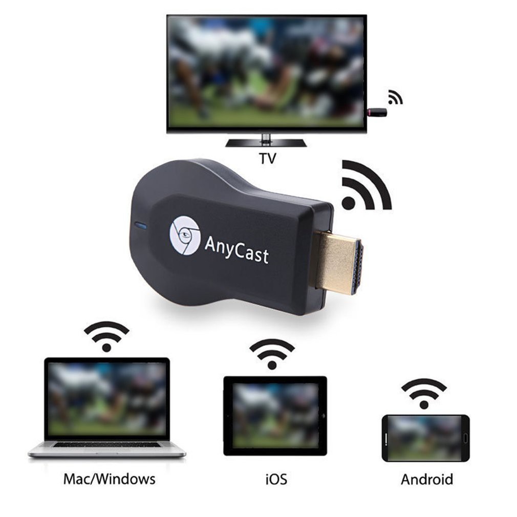 Đầu thu phát ngoại vi Miracast Airplay không dây wifi 1080P HD HDMI TV cho IOS và Android