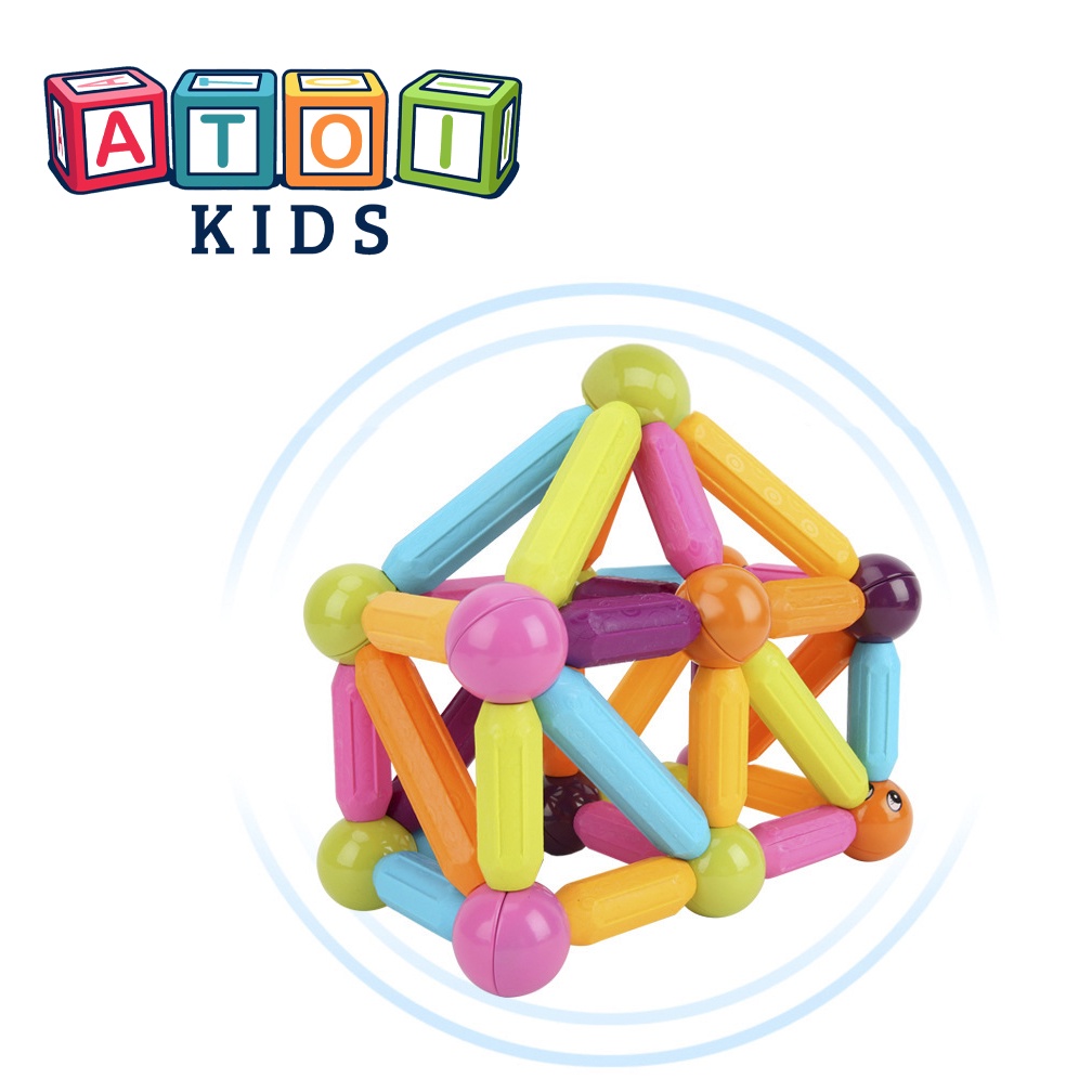 Bộ Ghép Hình Ma Thuật Gắn Bằng Nam Châm Dành Cho Bé (44pcs và 64pcs)