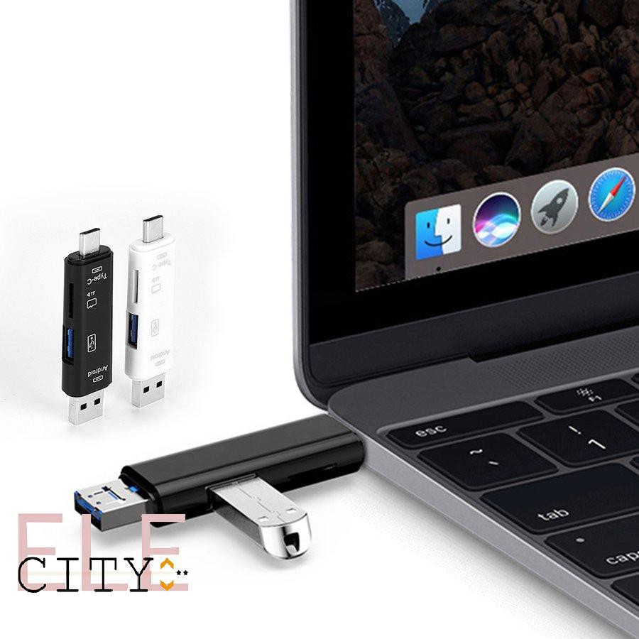 Đầu Đọc Thẻ 20ele 3 Trong 1 Usb 3.0 Type-C