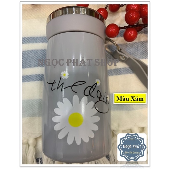 [Sang, xịn, mịn] Bình giữ nhiệt, bình coffee Inox 2 lớp SUS316 dung tích 320ml [Nắp gương soi]