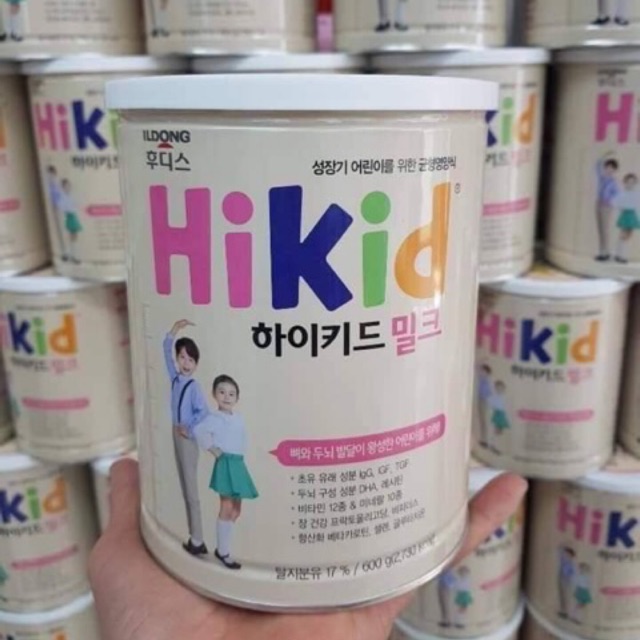 Sữa Hikid nội địa Hàn Quốc hộp 600g Date 2024