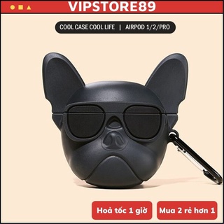 🔥 Case Ap 1/2 & Pro 🔥 Freeship 🔥 VỎ BỌC CHÓ PITBULL NGẦU - Cho Tai Nghe Không Dây (Bluetooth) - Vipstore89