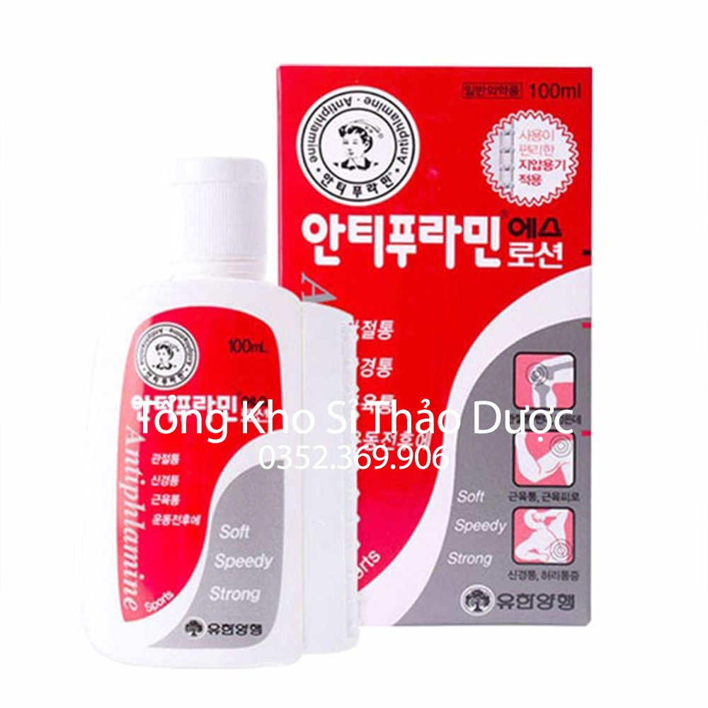 Dầu nóng xoa bóp Antiphlamine Hàn Quốc 100ml - Sản phẩm cao cấp