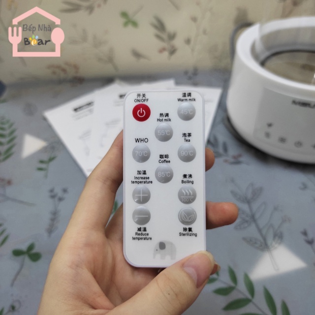 Bình đun nước pha sữa misuta có điều khiển, không có điều khiển và mẫu giá rẻ có bình rời BẾP NHÀ BEAR