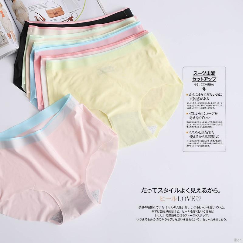 Quần lót cotton giấu đường may thoáng khí thoải mái cho nữ