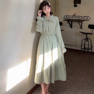 Fashion korean style small fresh sweet korean style two-piece dress