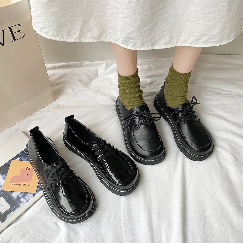 Giày da Oxford đế bằng thời trang dành cho học sinh | BigBuy360 - bigbuy360.vn