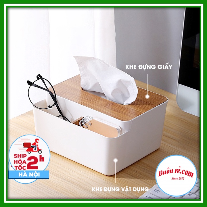 Hộp đựng giấy ăn để bàn đa năng, đựng điều khiển, bút viết, giúp nhà cửa thêm gọn gàng và ngăn nắp br01546