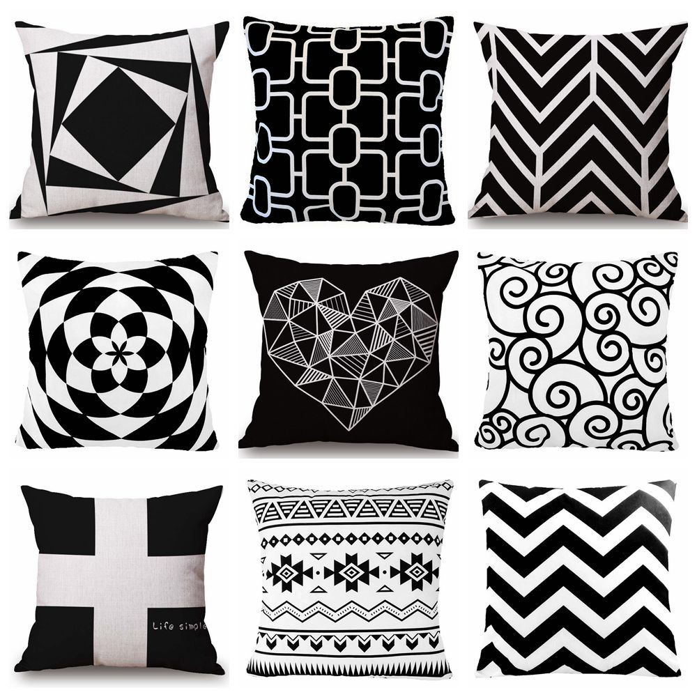 Vỏ Gối Hoạ Tiết Hình Học 45x45cm