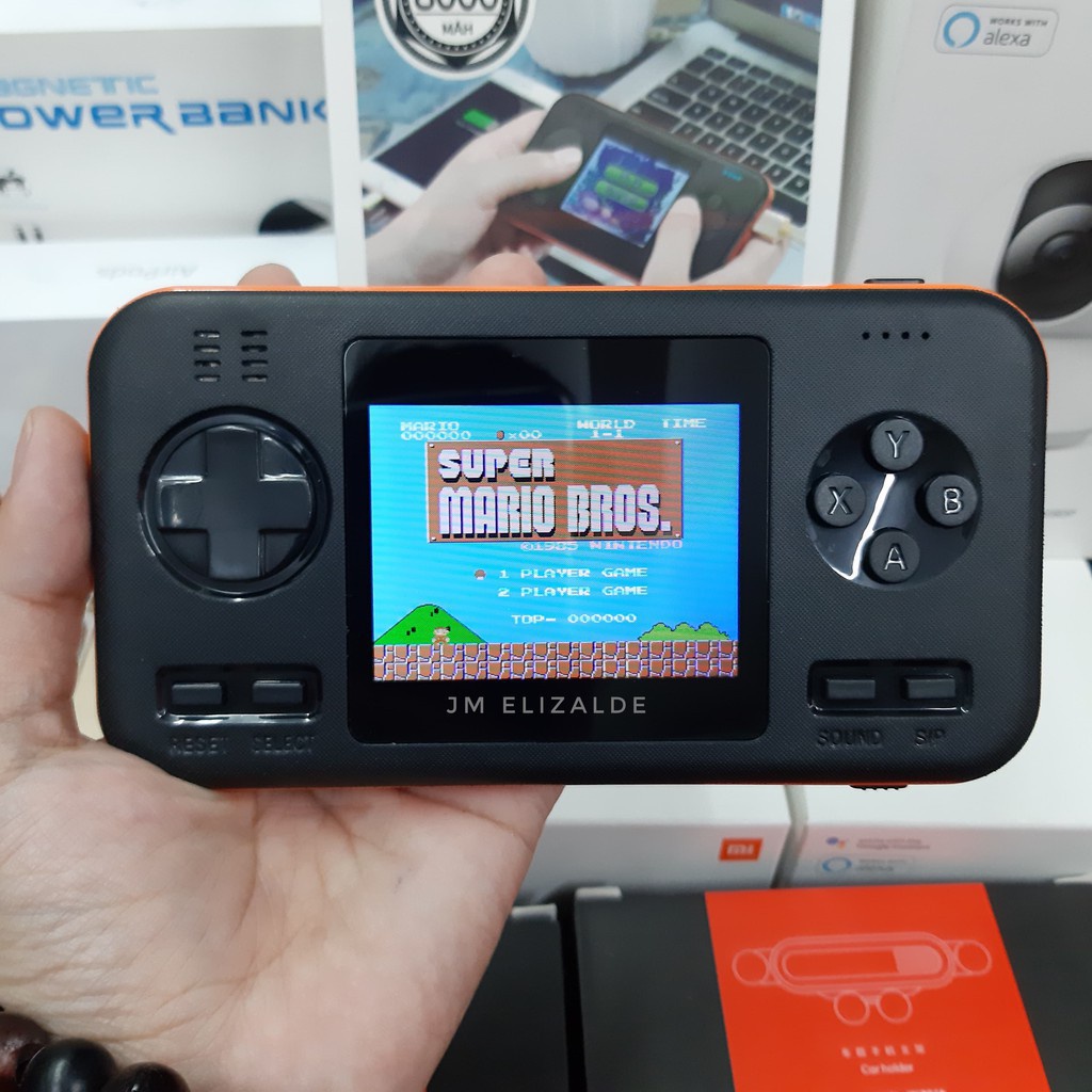 Máy chơi game kiêm sạc dự phòng 8000 mAh tích hợp 416 game tuổi thơ siêu hay