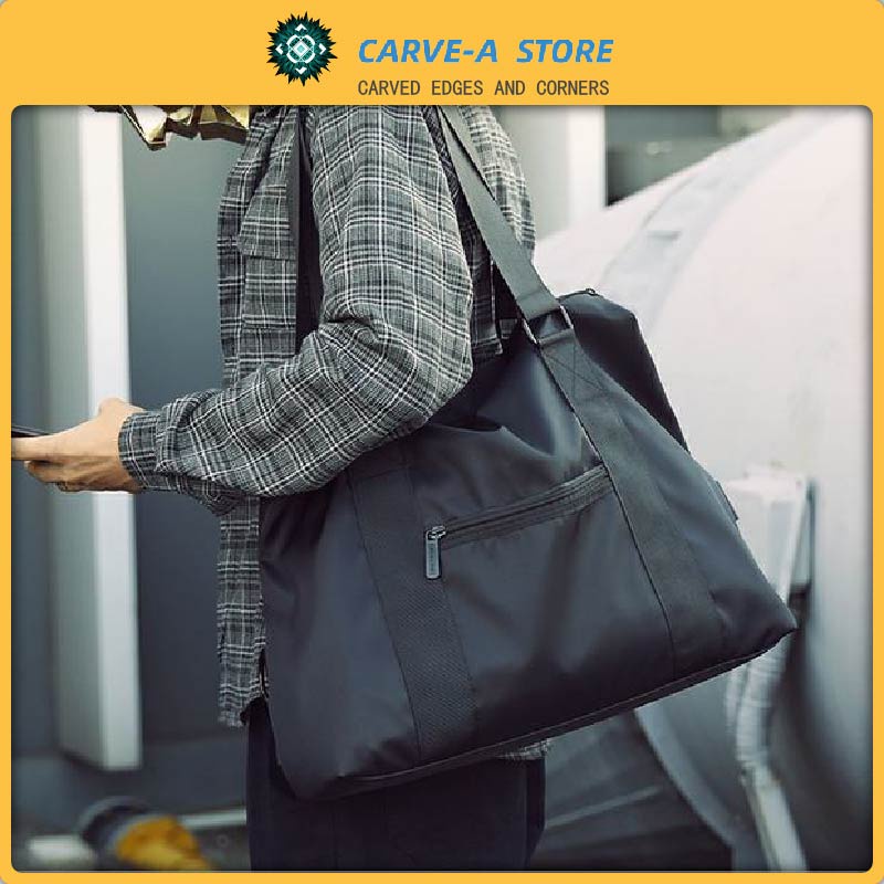 Carve.A Store Hàng Có Sẵn Túi Đeo Chéo Nylon Sức Chứa Lớn Chống Thấm Nước Đựng Hành Lý Đi Tập Gym Thể Thao Dành Cho Nam