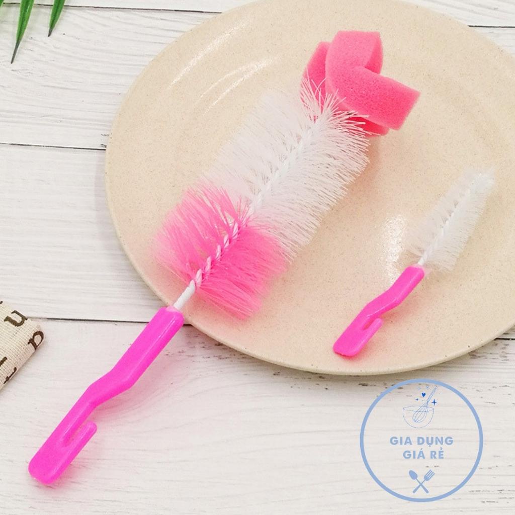 Cọ bình sữa 2 chi tiết đa năng vệ sinh bình và núm ti