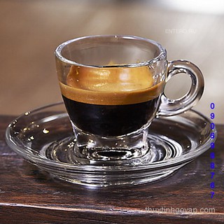 Bộ 6 tách và đĩa cafe espresso cup 70ml