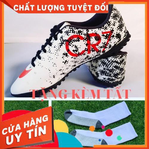 Giày đá bóng CR7 loang -khâu full-sấn nhân tạo