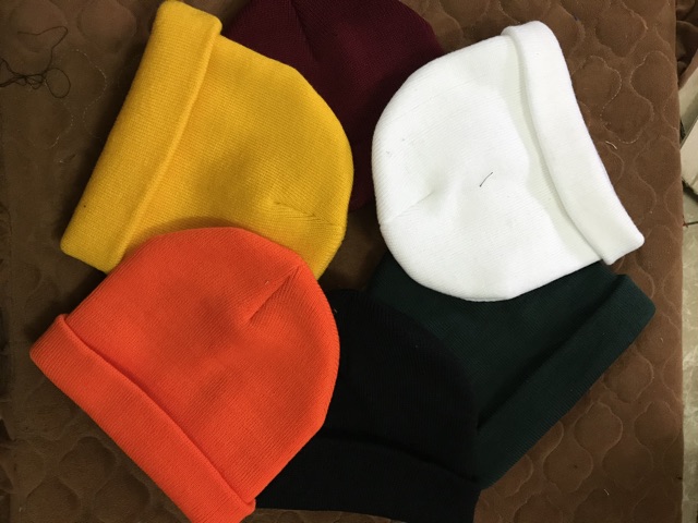 Mũ Len Beanie Trơn Dáng Ngắn 21cm ( Ảnh+Video Thật )